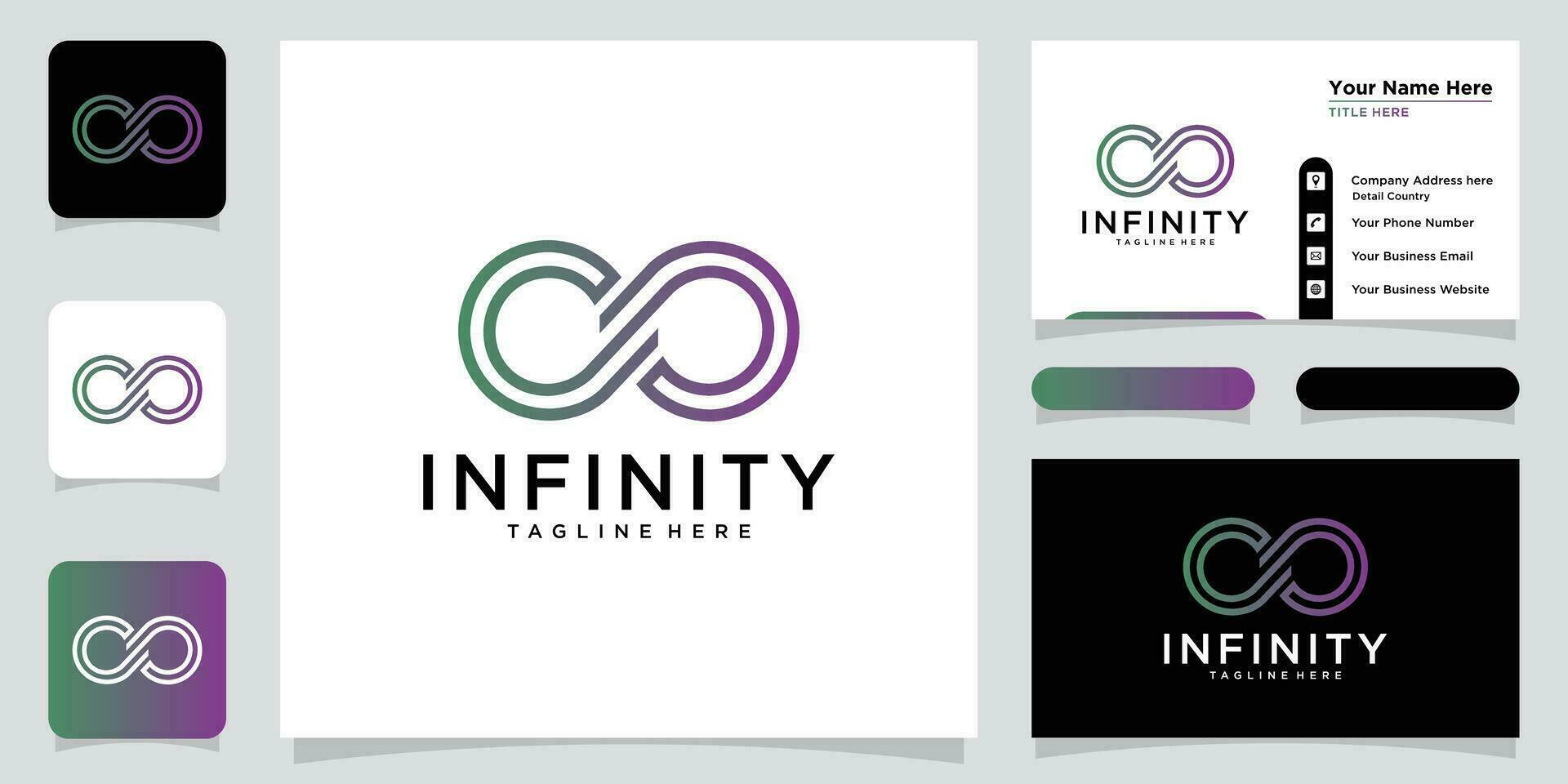 Infinity logo design. infinity symbol. infinity icon vector