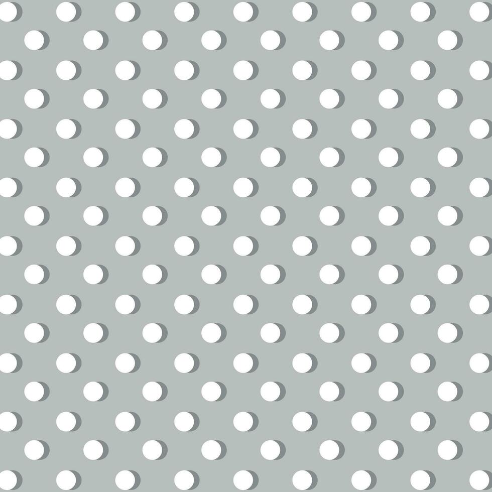 White double dots on gray background for web, print, textile, wallpaper, gift wrapping paper and other. vector