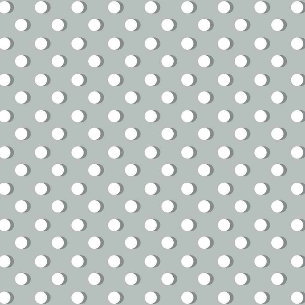 White double dots on gray background for web, print, textile, wallpaper, gift wrapping paper and other. vector