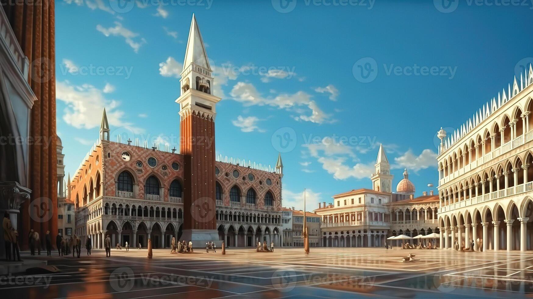 View of san giorgio maggiore from venice by night, italy. photo