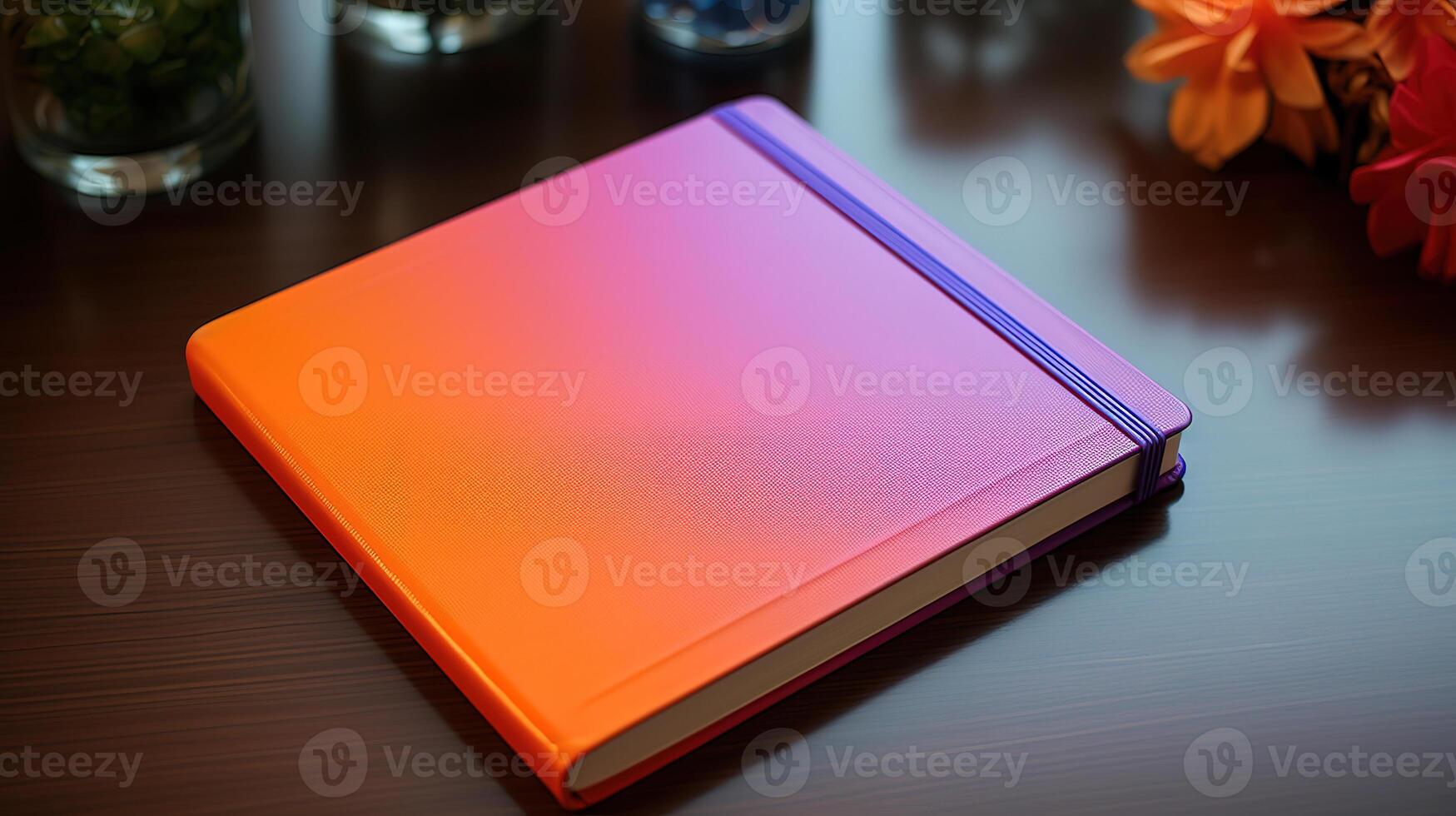 Colored paper sculpture background and spring memo notes. photo