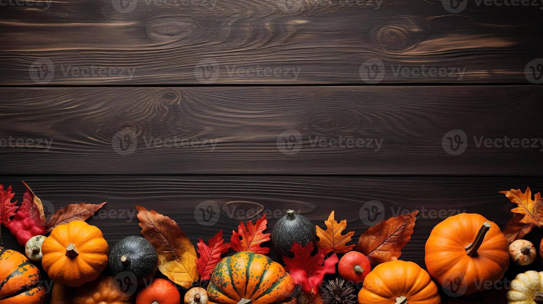 Autumn composition with slate and autumn leaves. photo