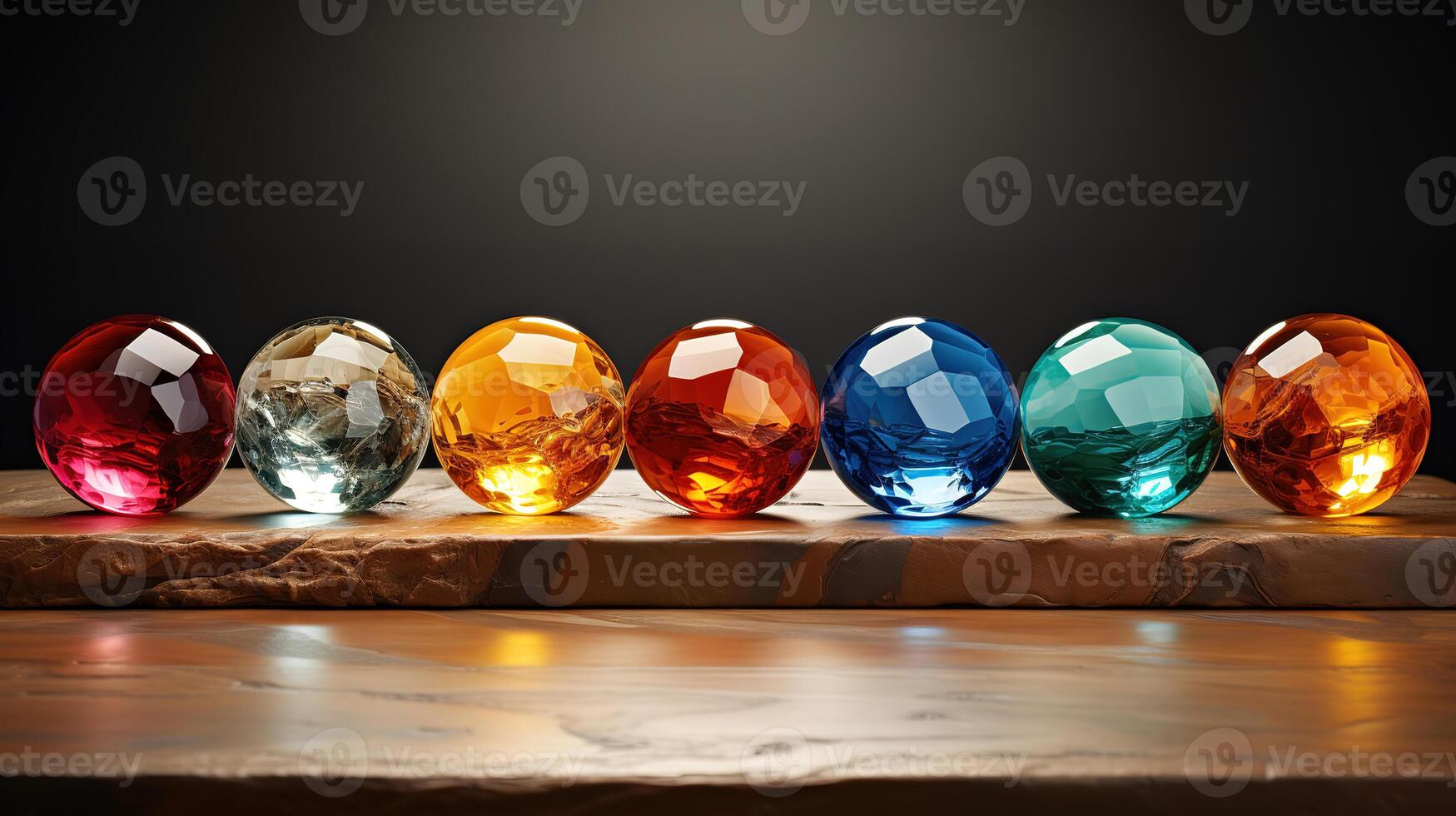 Bright realistic gemstones set. photo