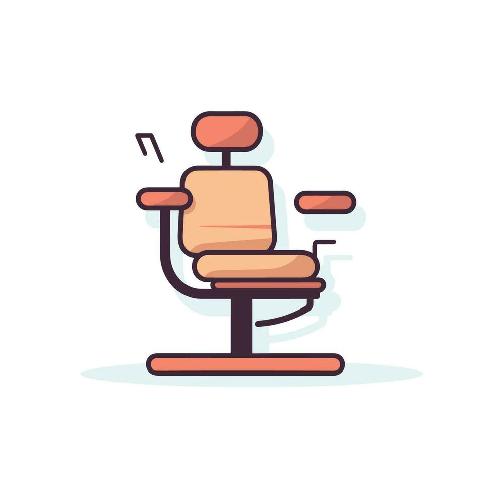 Vector of a comfortable chair with a built in footrest for ultimate relaxation