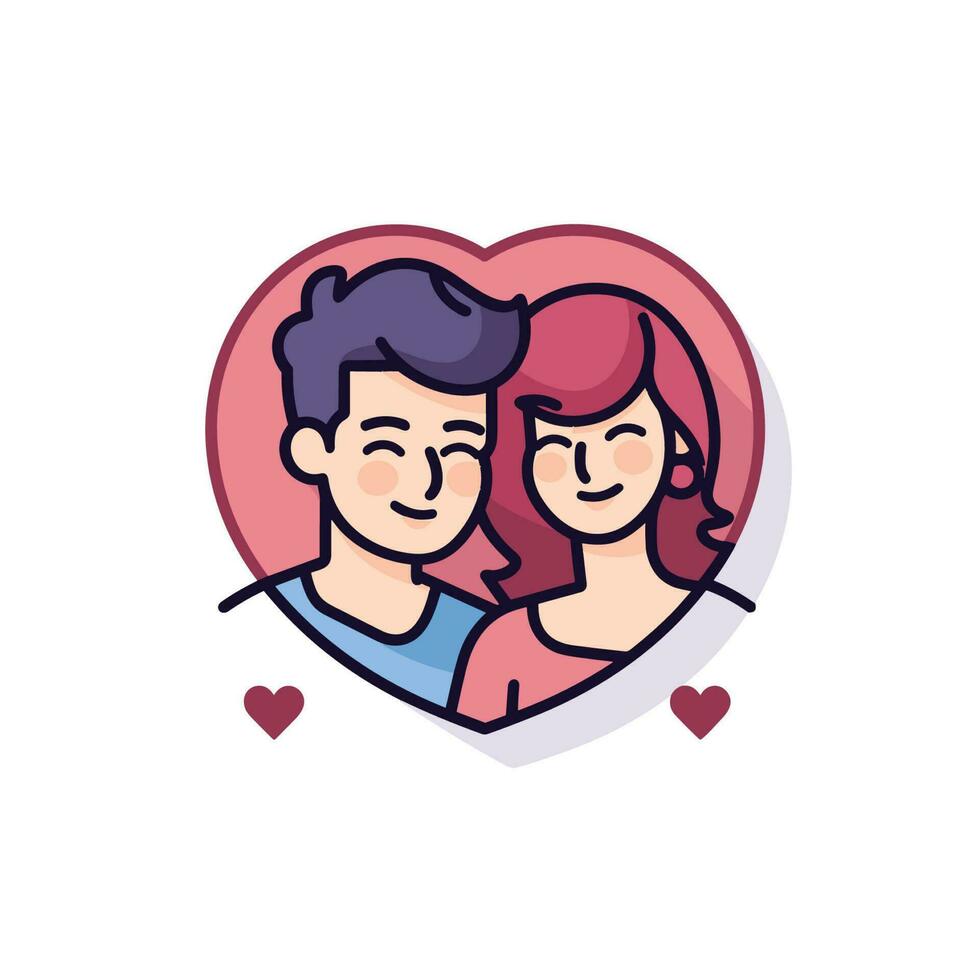 vector de un Pareja formando un corazón forma con su cuerpos