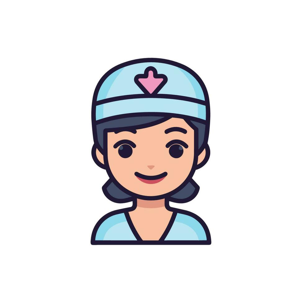 Vector of a person wearing a heart themed hat with a unique and trendy style