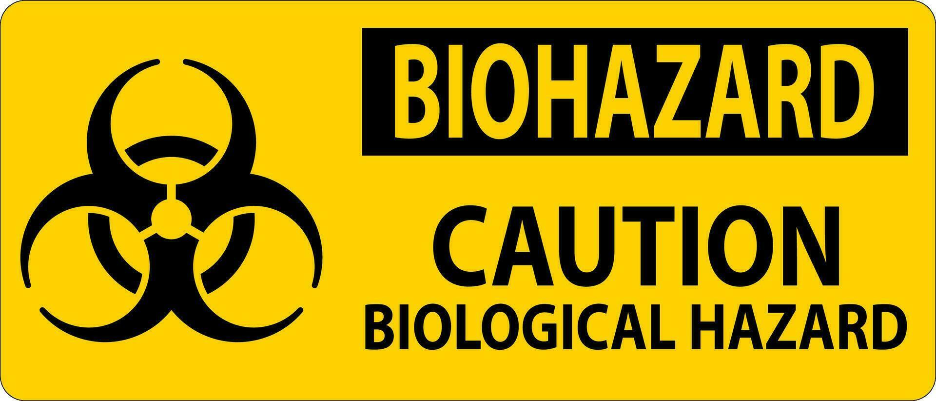 Biohazard Sign Biohazard Caution Biological Hazard vector