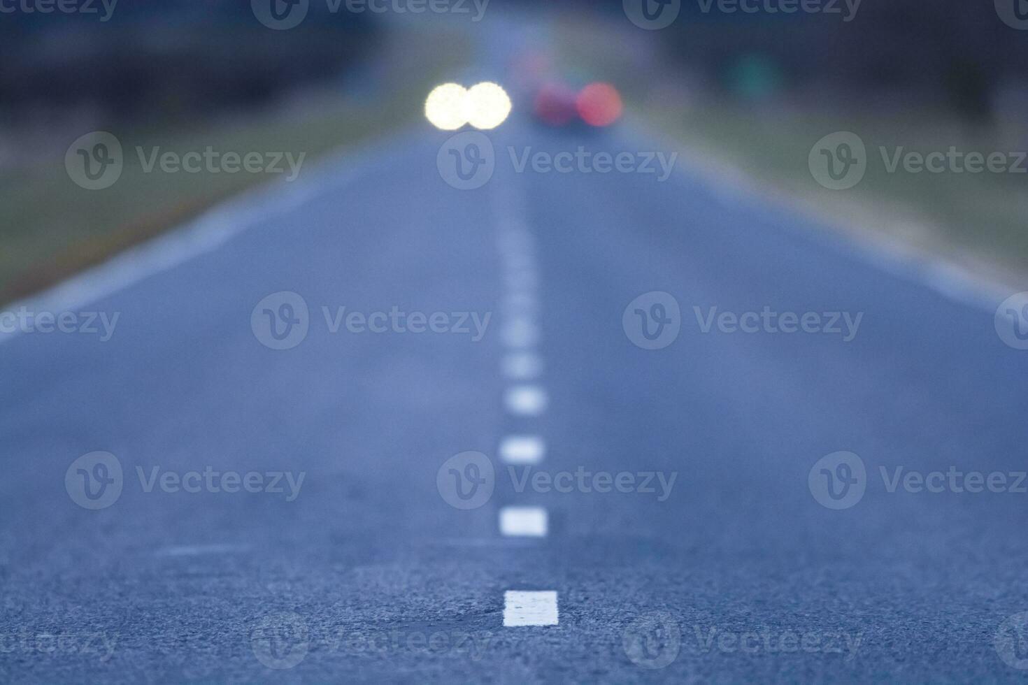 Travel on the route, abstract concept, Pampas, Argentina photo