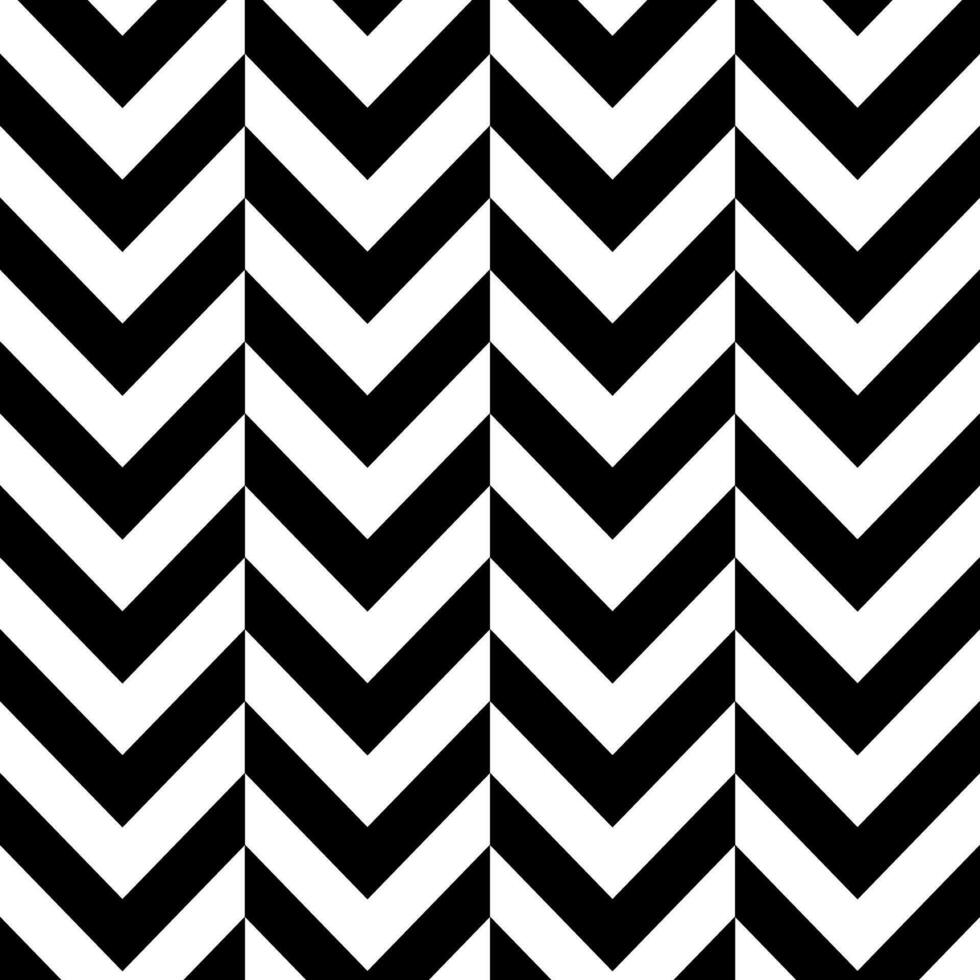 Chevron Alternates Black White Seamless Pattern Vector Illustration