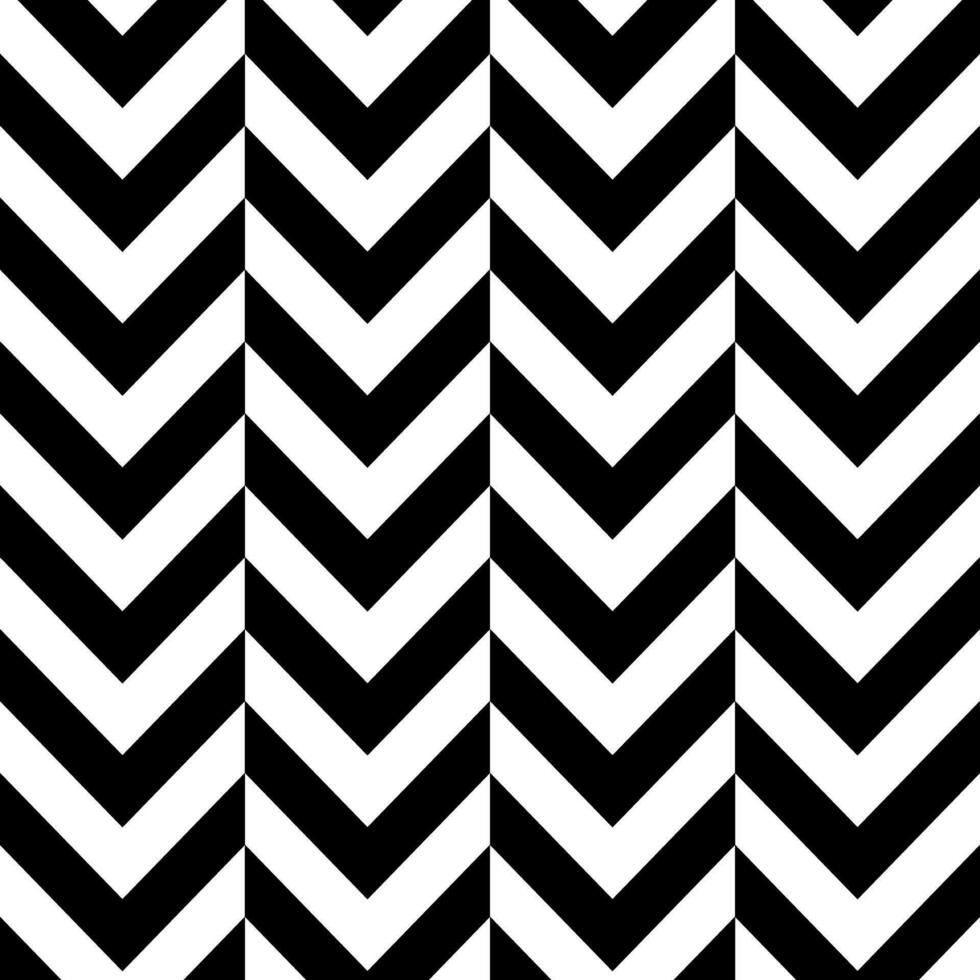 Chevron Alternates Black White Seamless Pattern Vector Illustration