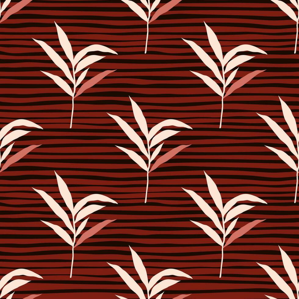 resumen selva palma hoja sin costura modelo. estilizado tropical palma hojas fondo de pantalla. vector