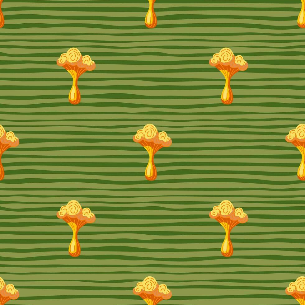 Simple psychedelic mushrooms seamless pattern. Magical fly agaric wallpaper. vector