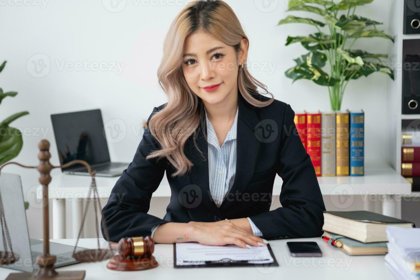Law, Consultation, Agreement, Contract, Lawyers advice on litigation matters and sign contracts as lawyers to accept complaints for clients. Concept Attorney. photo