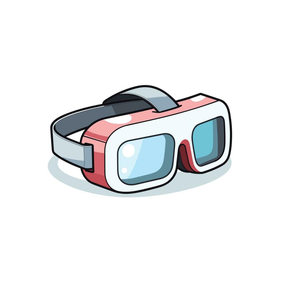 Vector of a pair of virtual glasses on a white background