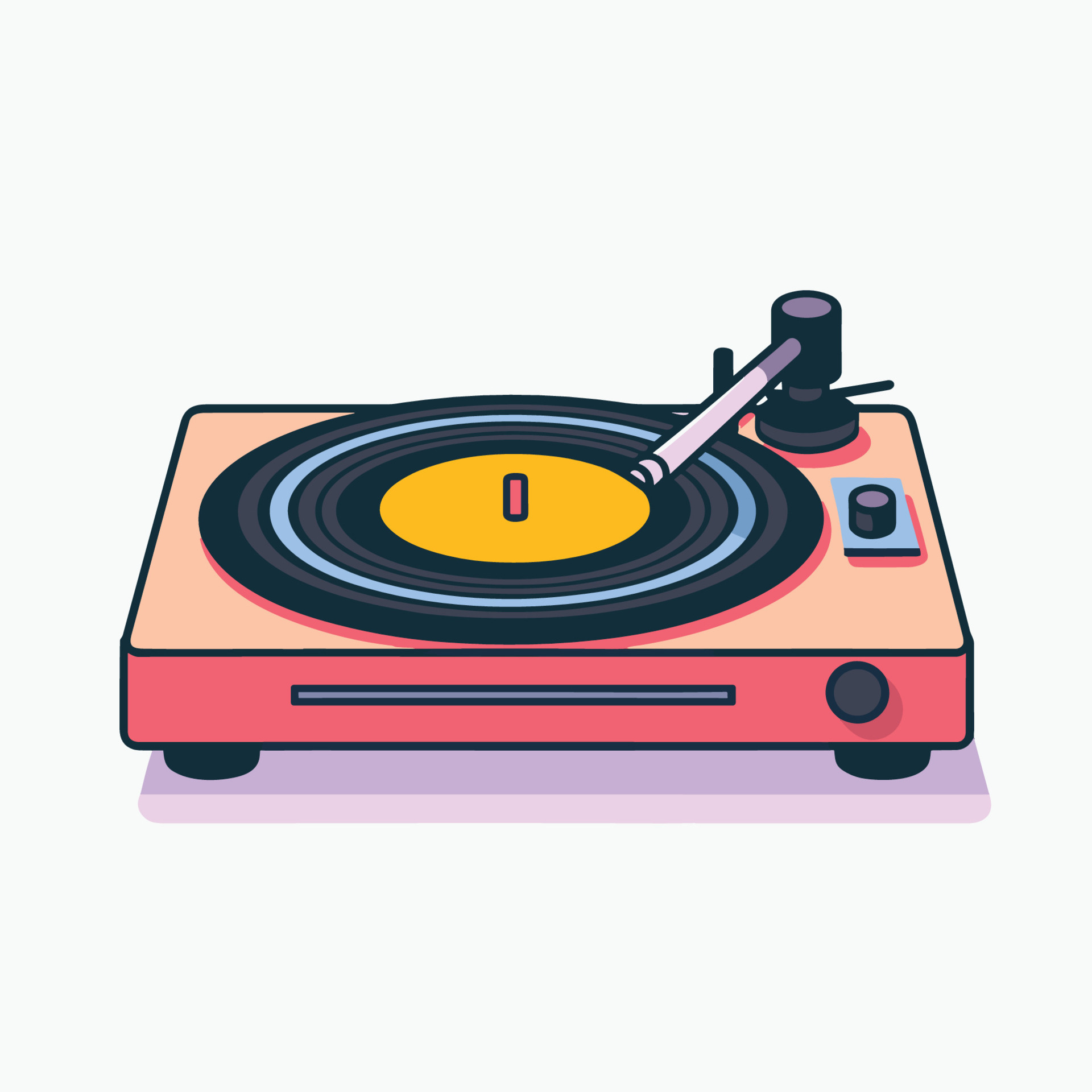 turntable graphic vector