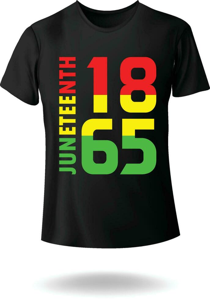 Happy Juneteenth Day 1865 Typography Vector Tshirt Design
