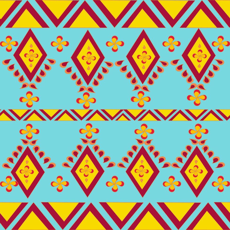 seamless geometric pattern Carpet flower pattern art. vector