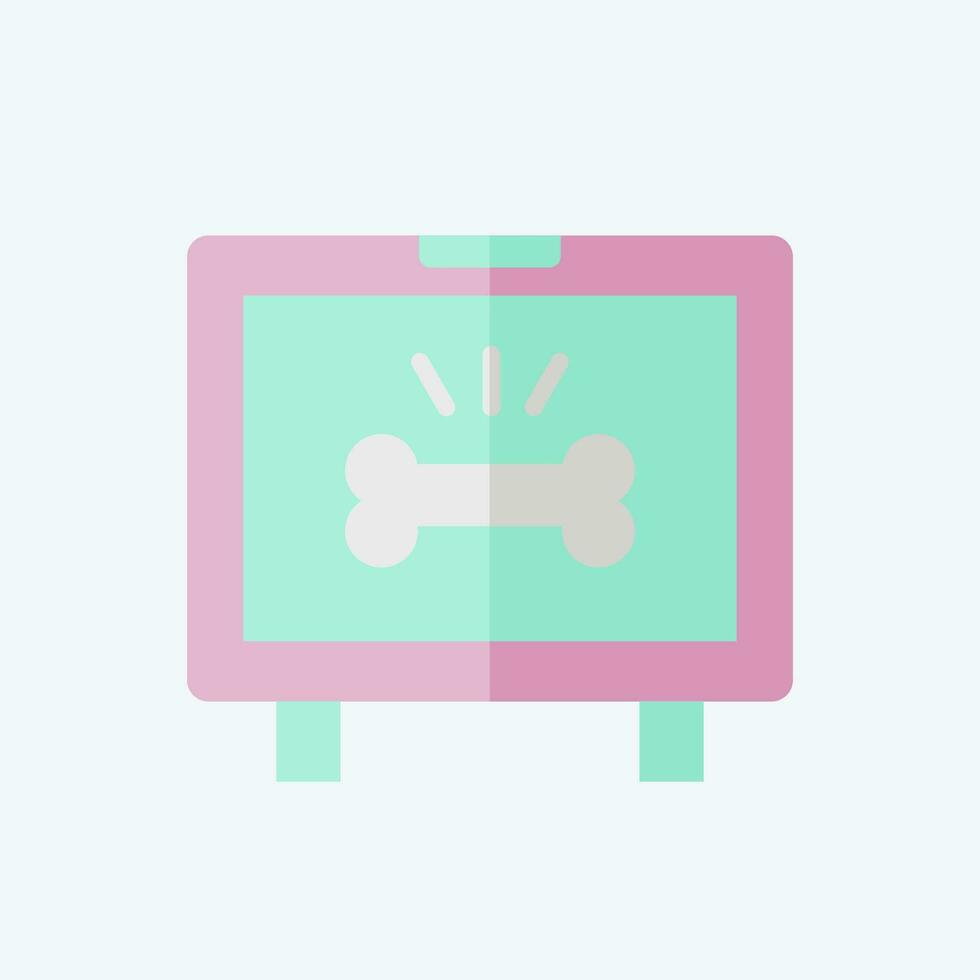 Icon Monitor. related to Orthopedic symbol. flat style. simple design editable. simple illustration vector