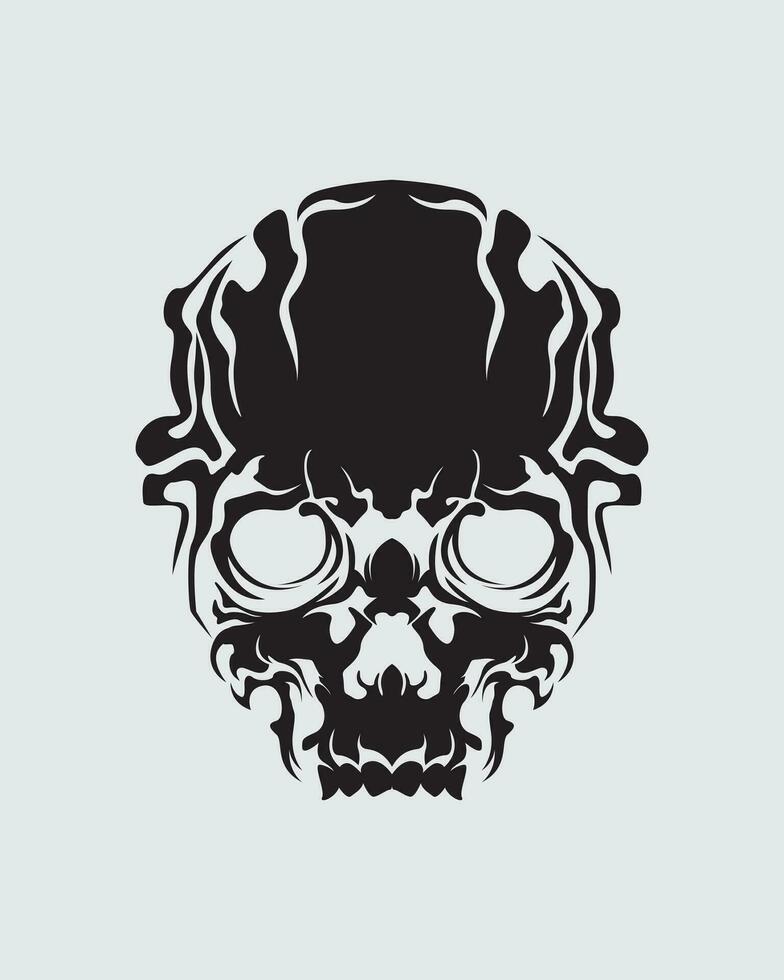 Skull cyberpunk collection set element vector game futuristic interface cyborg sticker tattoo t shirt design editable