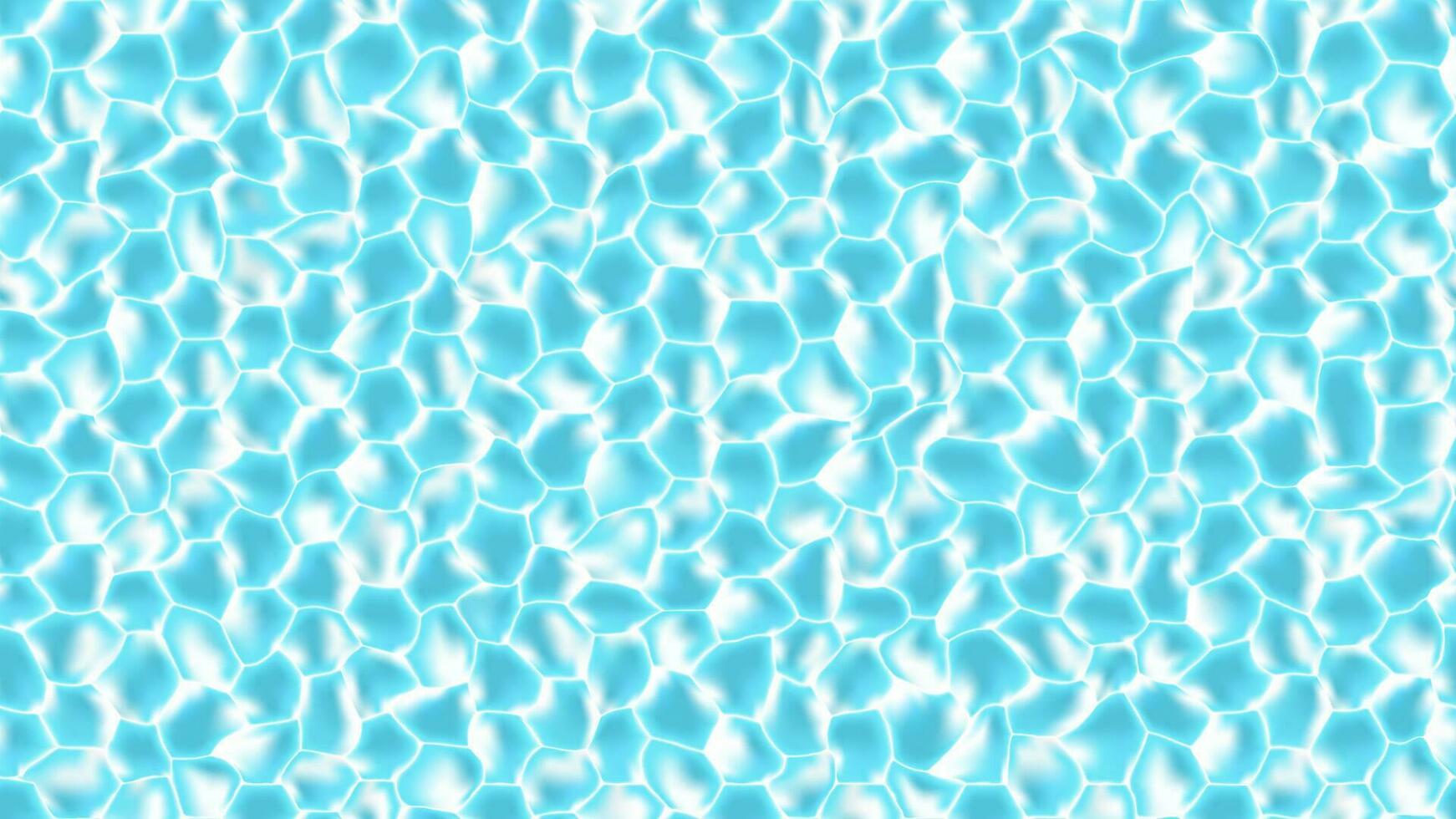 Blue seamless pattern similar to texture of water in pool. Shiny bright background for design. Vector illustration.