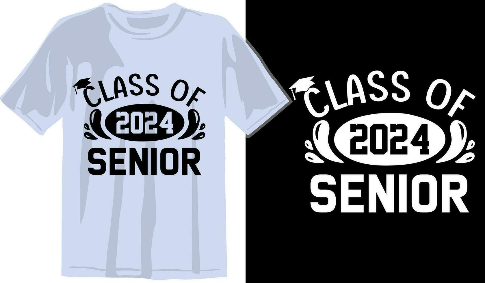 Senior Class greeting, invitation card. Text for graduation design, congratulation event, T-shirt, party, high school or college graduate. Senior 2024 CLASS of 2024 Graduation vector