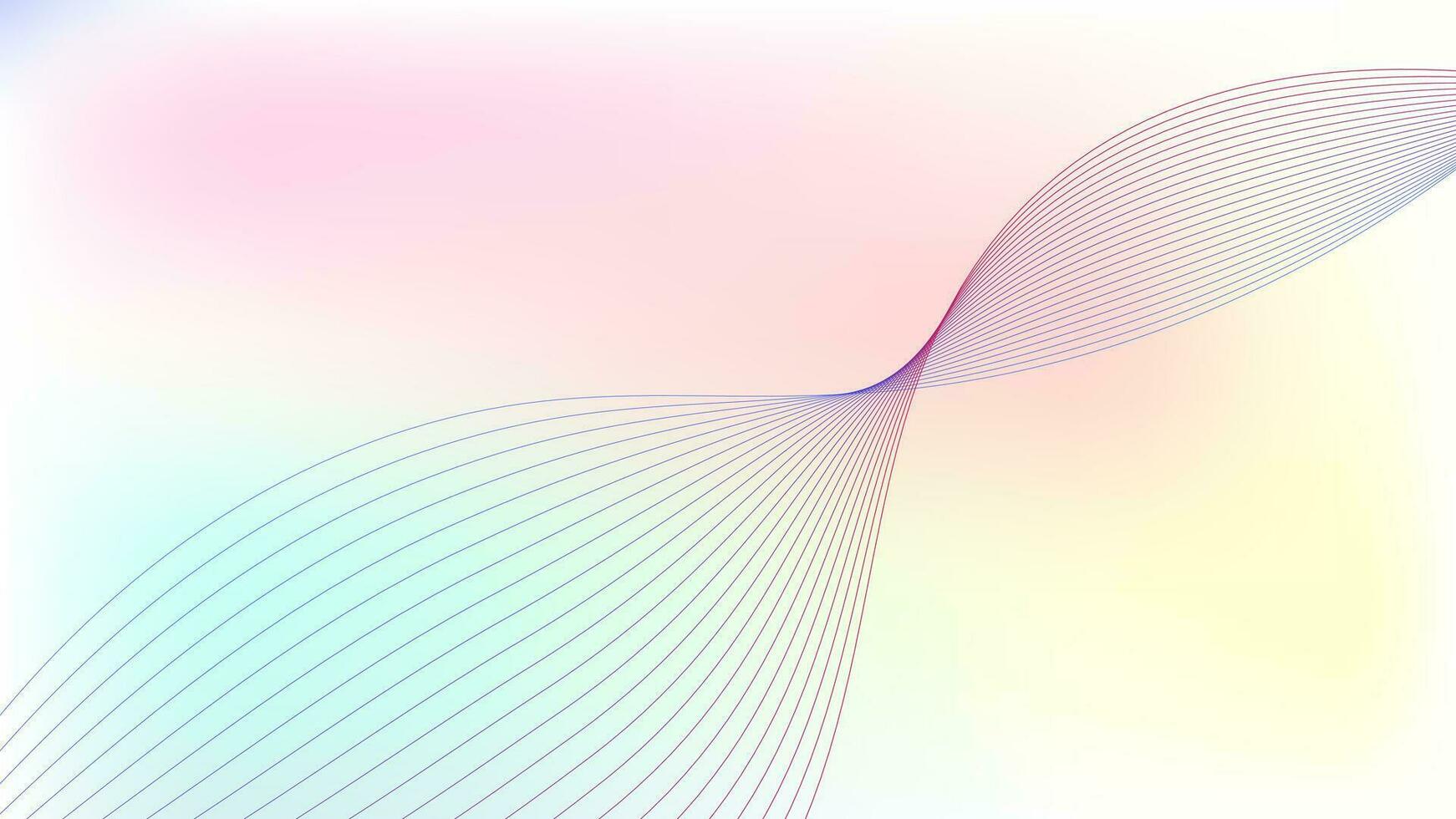Color gradient background, abstract pastel gradation line, vector blur abstract background
