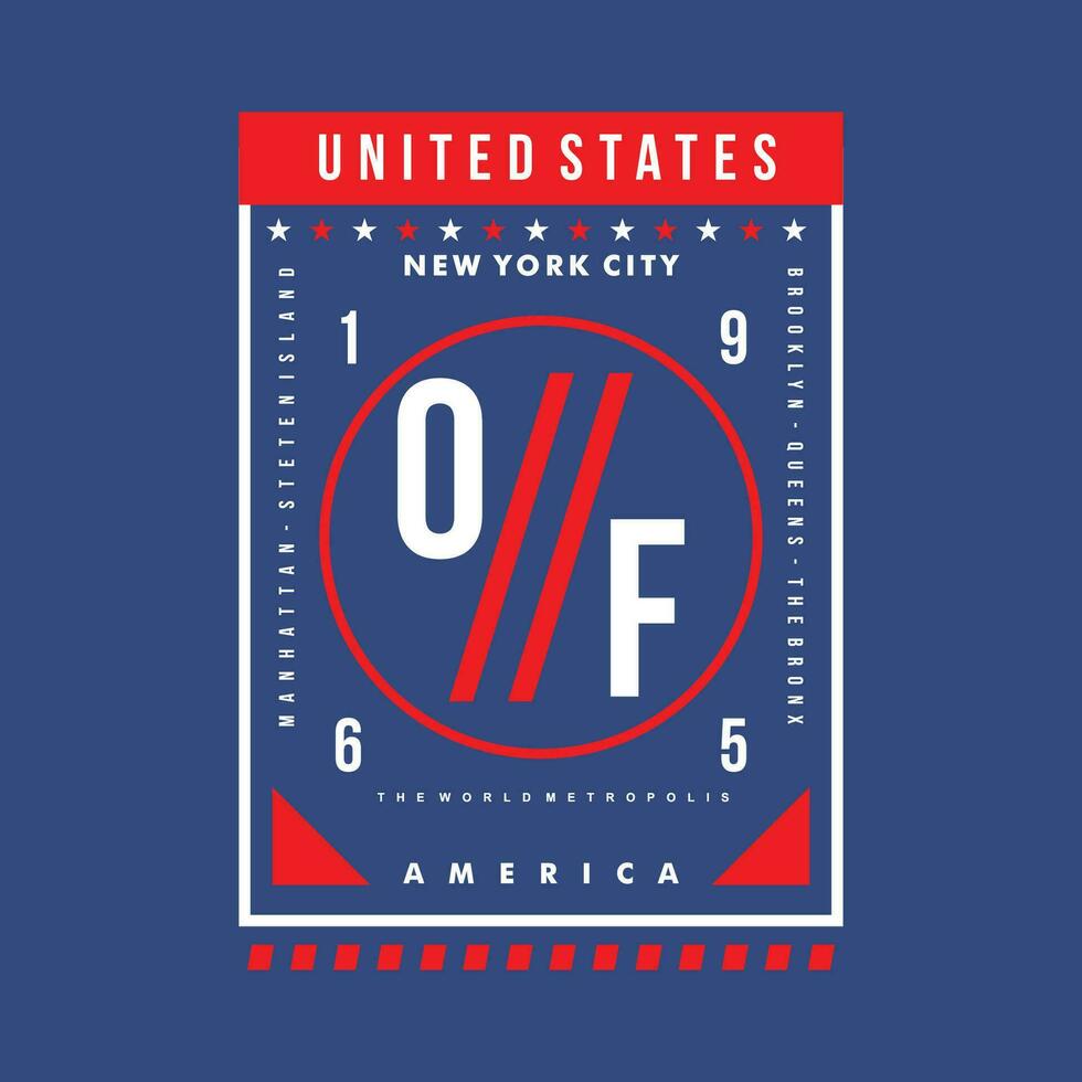 unido estados de America texto marco abstracto, tipografía diseño vector, gráfico ilustración, para t camisa vector