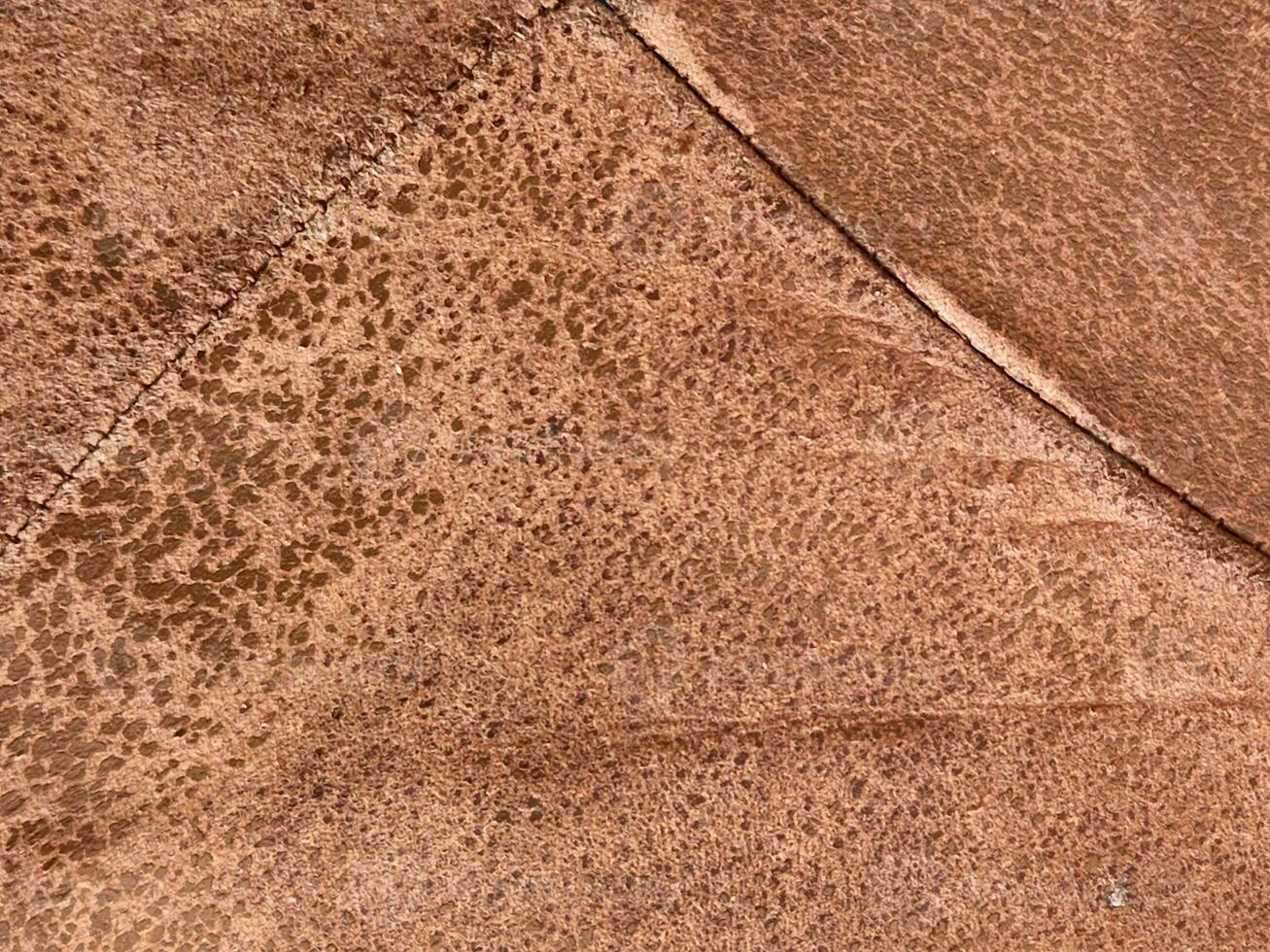 Worn skin. Old worn leather surface. Vintage leather background