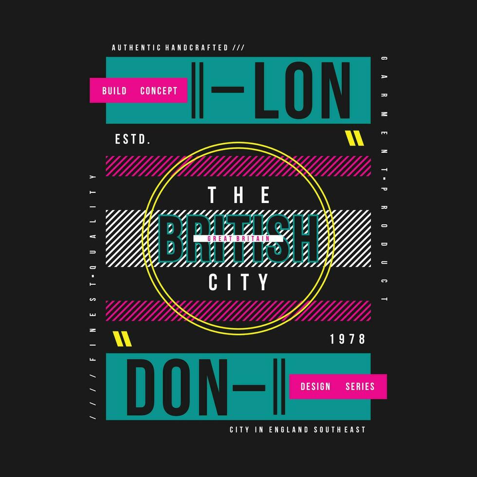 london city text frame, graphic fashion style, t shirt design, typography vector, illustration vector