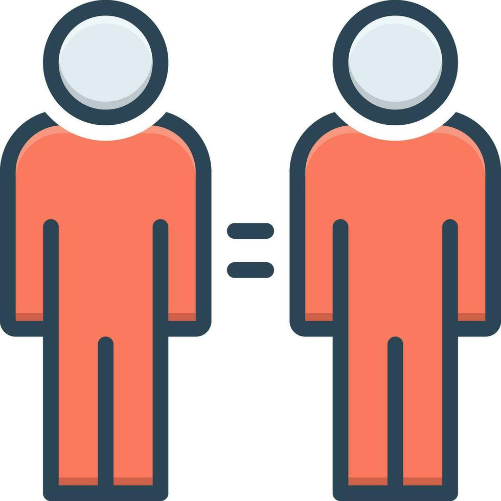 color icon for same vector