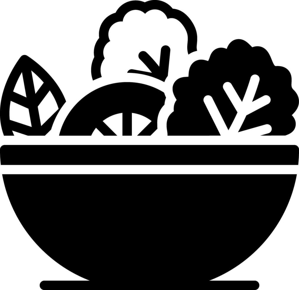 solid icon for vegetable vector