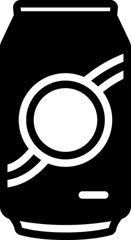 solid icon for can vector