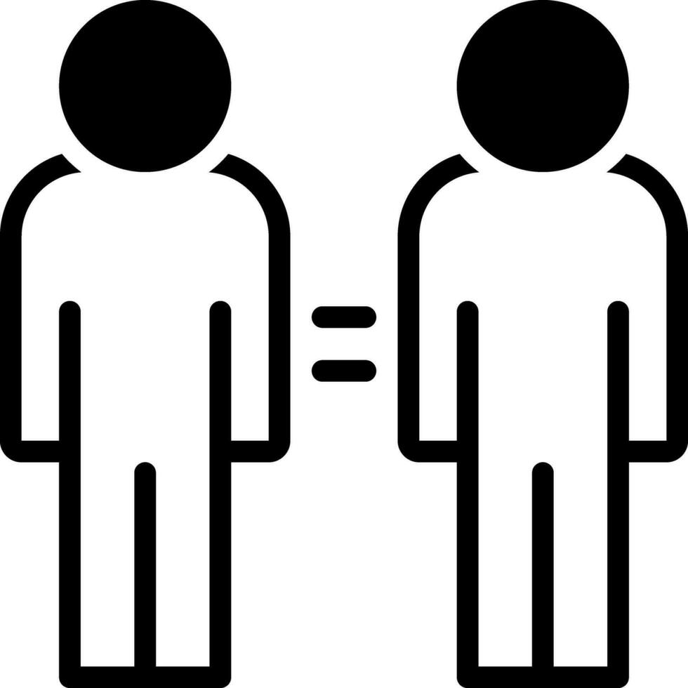 solid icon for same vector