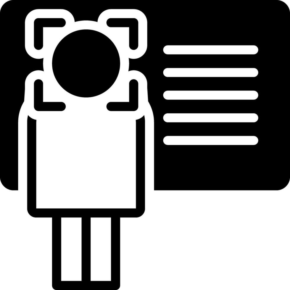 solid icon for identify vector
