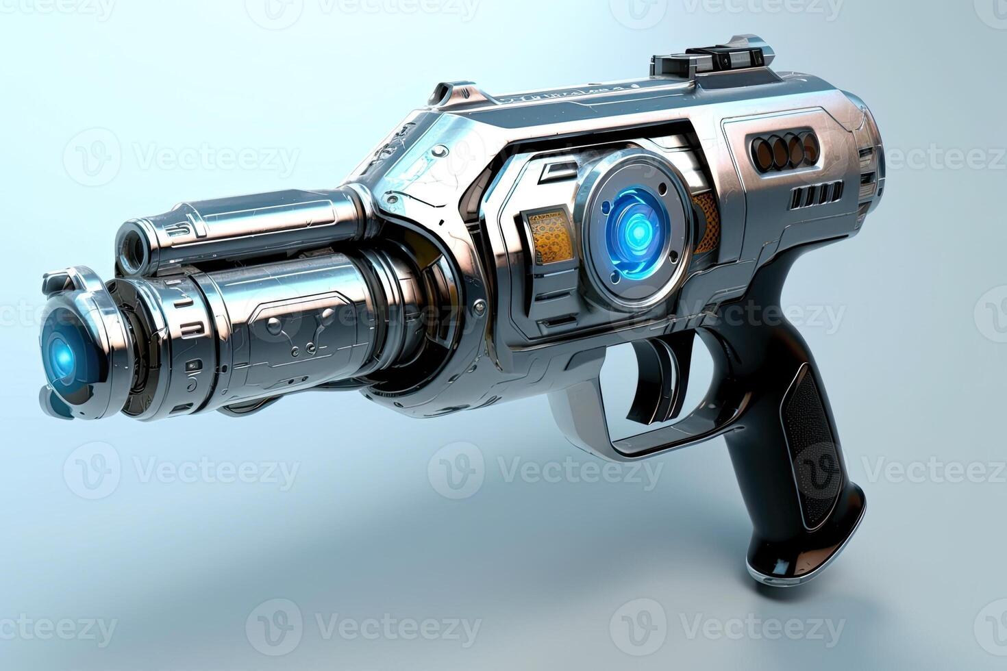 futuristic not lethal laser gun, illustration, photo