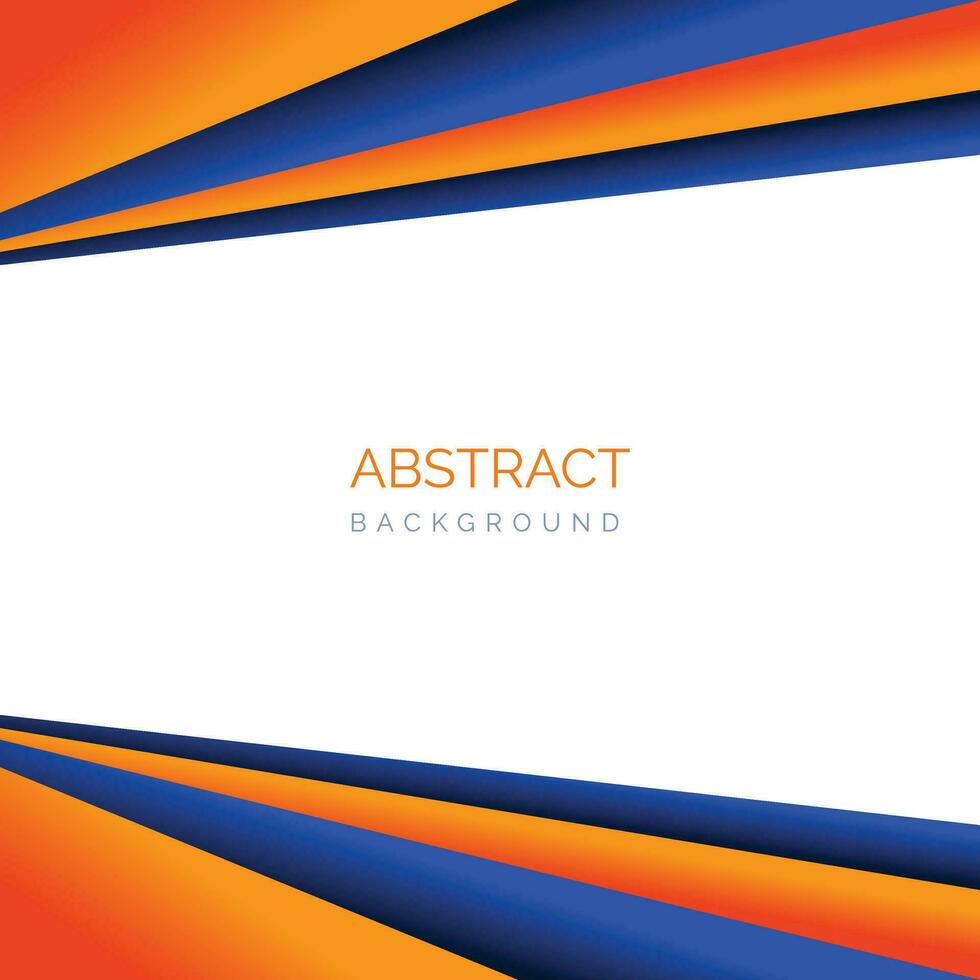 Abstract orange and blue background with space for text. Vector illustration