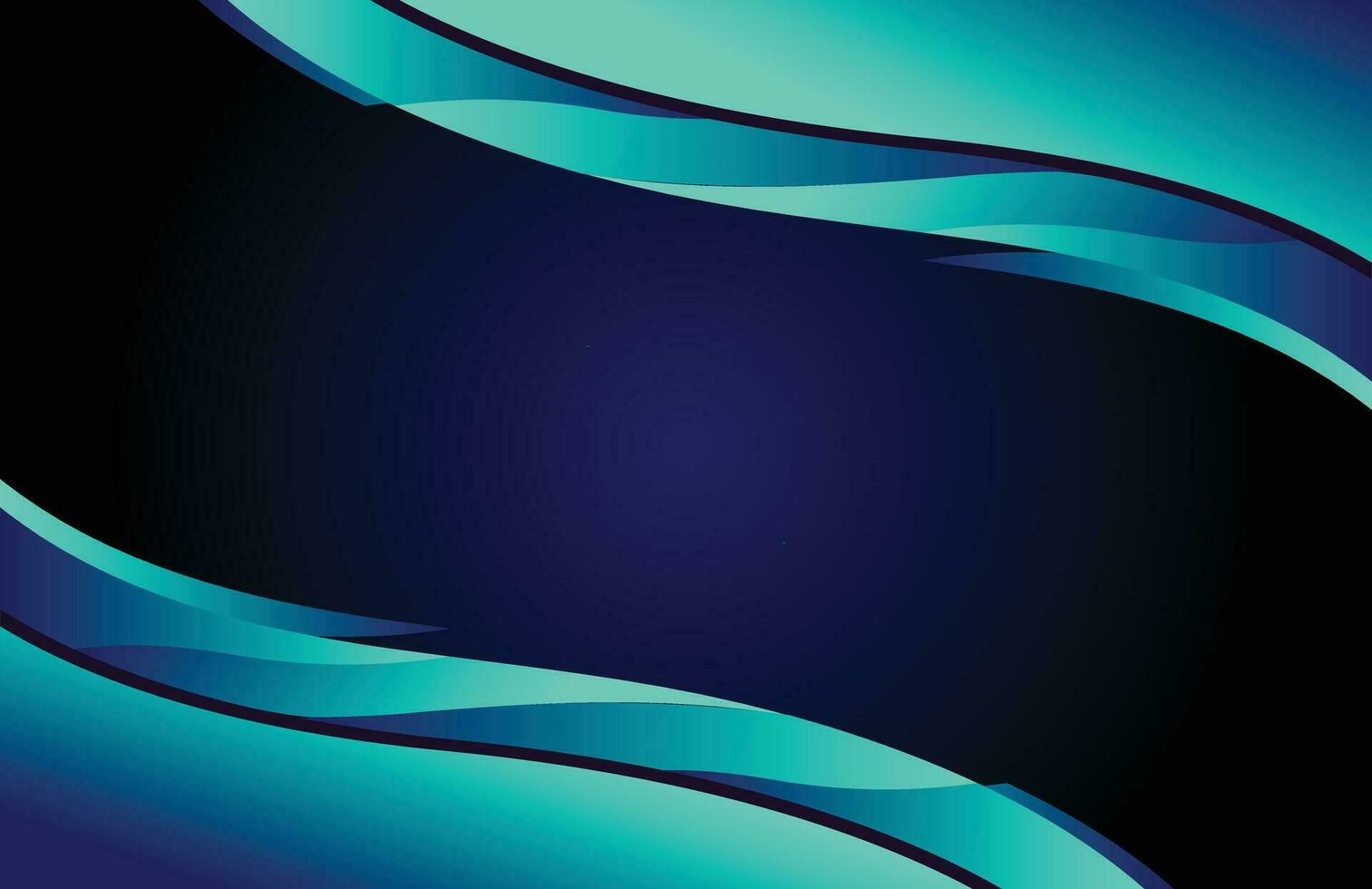 Abstract blue background with wavy lines and place for your text vector