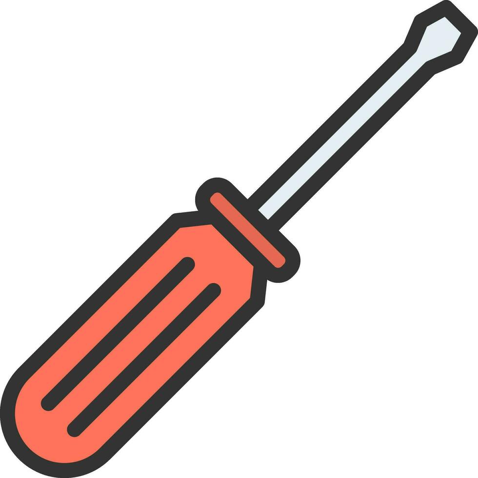 Screwdriver icon vector image. Suitable for mobile apps, web apps and print media.