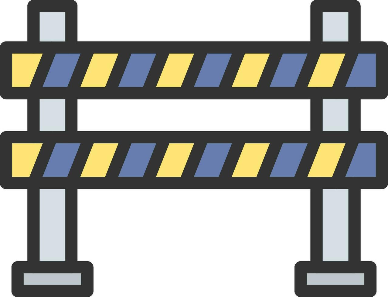 Road Barrier icon vector image. Suitable for mobile apps, web apps and print media.