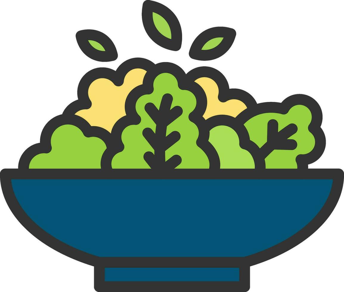 Salad icon vector image. Suitable for mobile apps, web apps and print media.