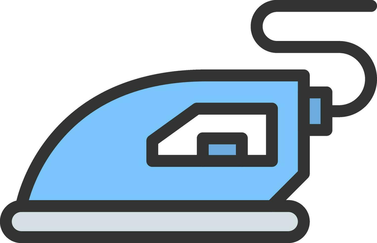 Steam Iron icon vector image. Suitable for mobile apps, web apps and print media.