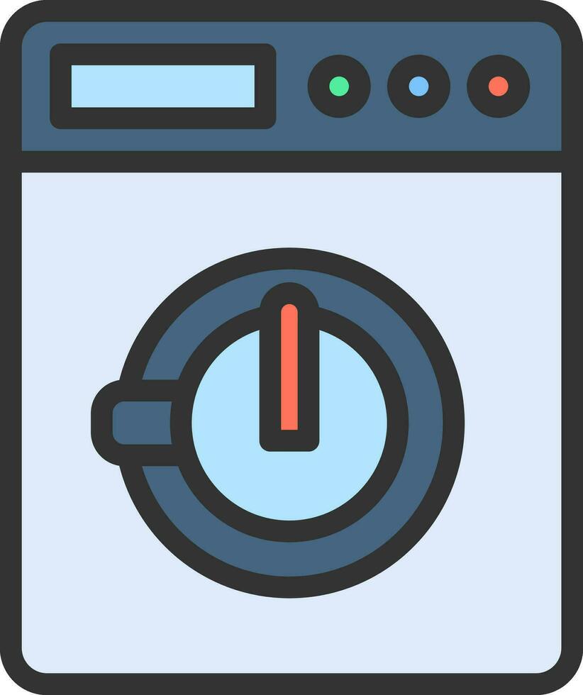 Washing Program icon vector image. Suitable for mobile apps, web apps and print media.