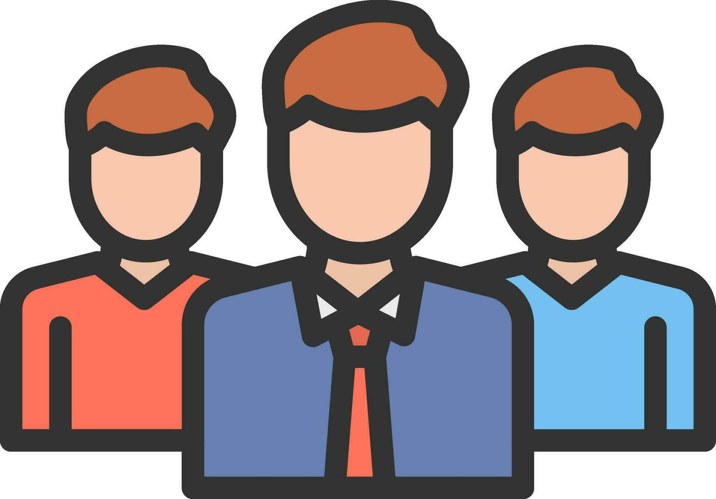 Team icon vector image. Suitable for mobile apps, web apps and print media.