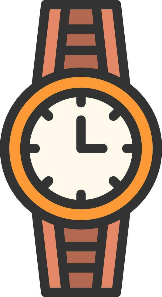 Wristwatch icon vector image. Suitable for mobile apps, web apps and print media.