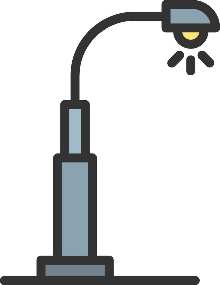 Street Lamp icon vector image. Suitable for mobile apps, web apps and print media.