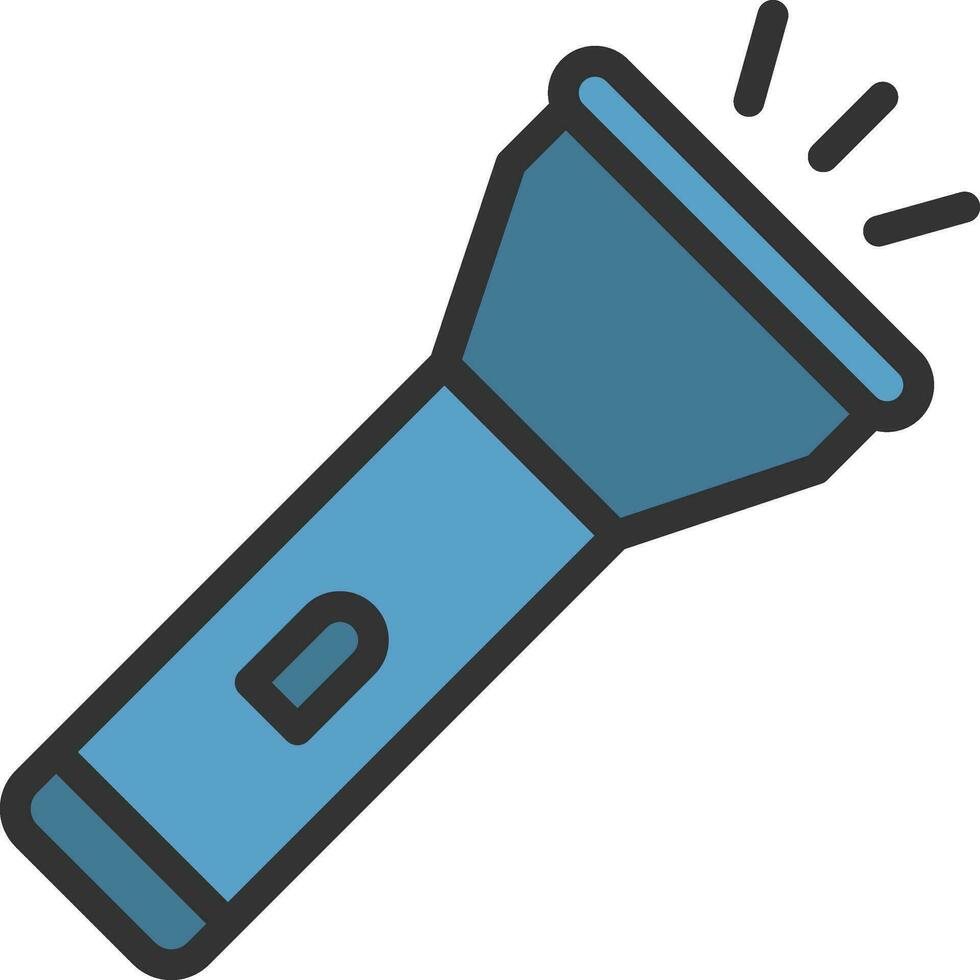 Flashlight icon vector image. Suitable for mobile apps, web apps and print media.