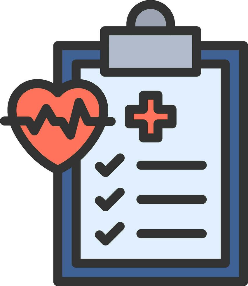 Health Checkup icon vector image. Suitable for mobile apps, web apps and print media.