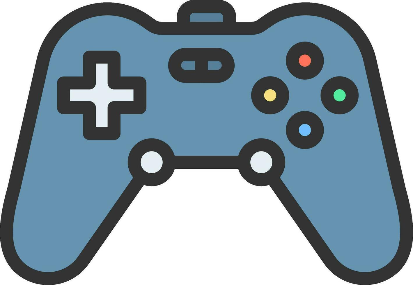 Game Controller icon vector image. Suitable for mobile apps, web apps and print media.