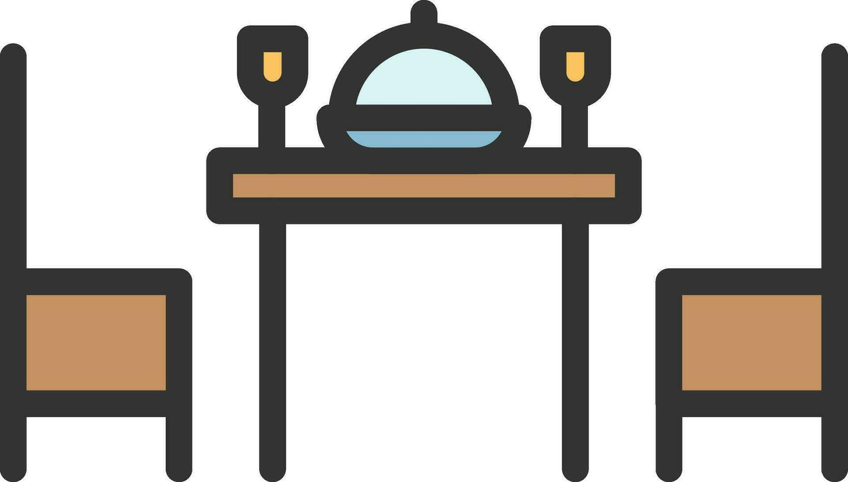 Dinner icon vector image. Suitable for mobile apps, web apps and print media.