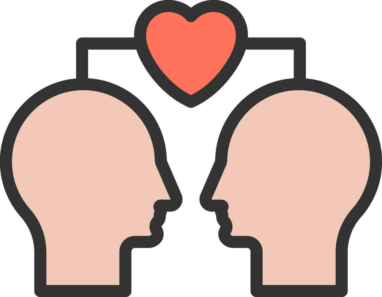 Empathy icon vector image. Suitable for mobile apps, web apps and print media.